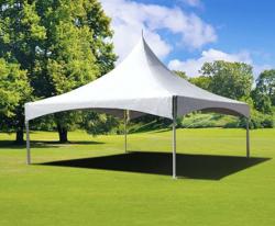 20' x 20' High Peak Tent Package (Black Chairs)